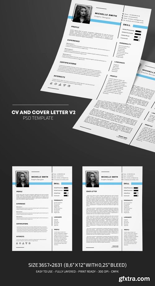CV & Cover Letter v2 - PSD Template