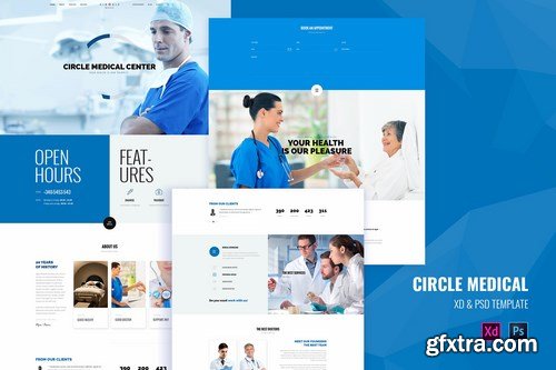 Circle Medical - Medical landing page template