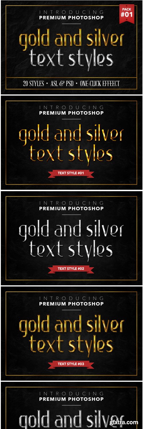 Gold & Silver #1 - 20 Text Styles 1840658