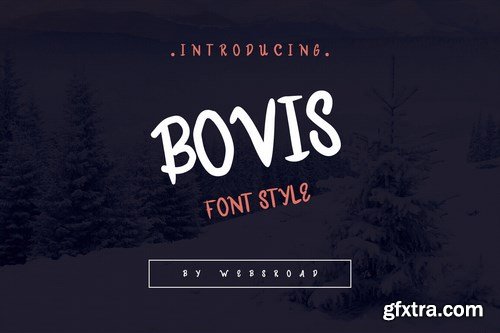 Bovis - Custom Handmade Font Style