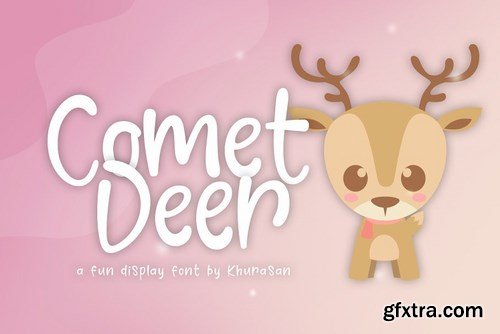 CM - Comet Deer Font + Vector 4188031