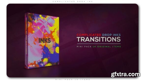 VideoHive Complicated Drop Ink Transition Pack 21653435