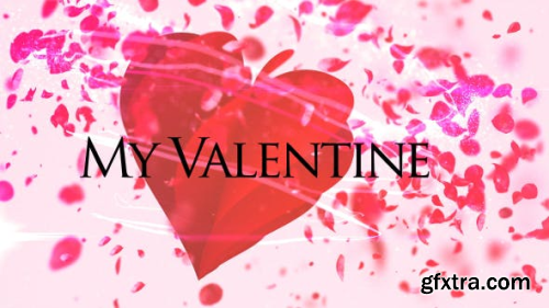 VideoHive My Valentine Petals Logo Reveal 14320352