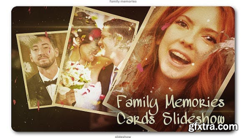VideoHive Family Memories Cards Slideshow 20054047