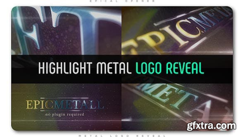VideoHive Highlight Metal Logo Reveal 20027337