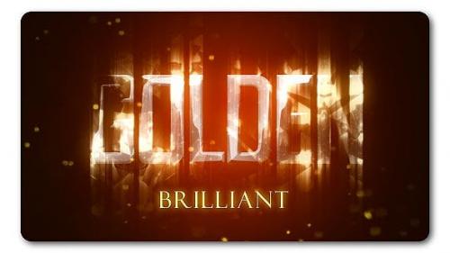 Videohive - Golden Brilliant Logo Reveal - 19435270