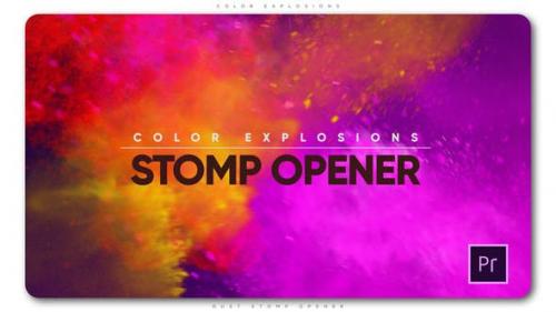 Videohive - Color Explosions Stomp Opener - 22277861