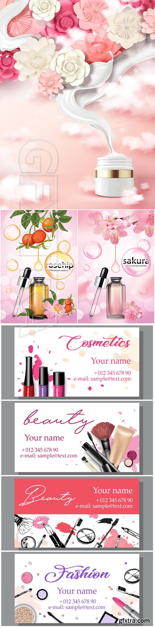 Vector posters advertising cosmetics # 3