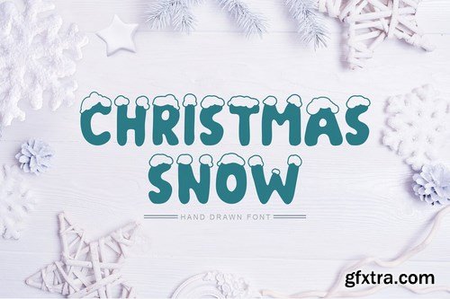 CM - Christmas Snow Hand Drawn Font 4183361