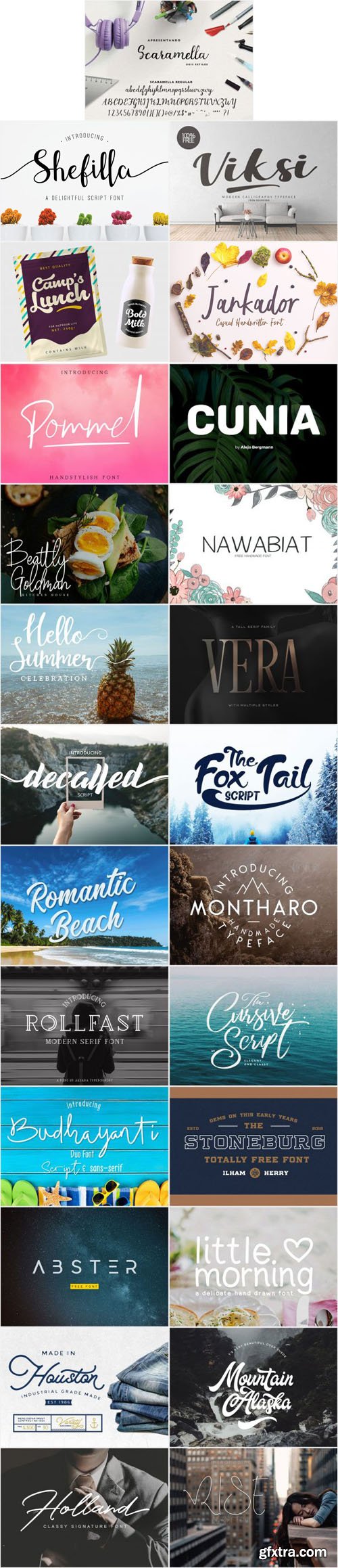 24 Best Stylish Fonts Collection