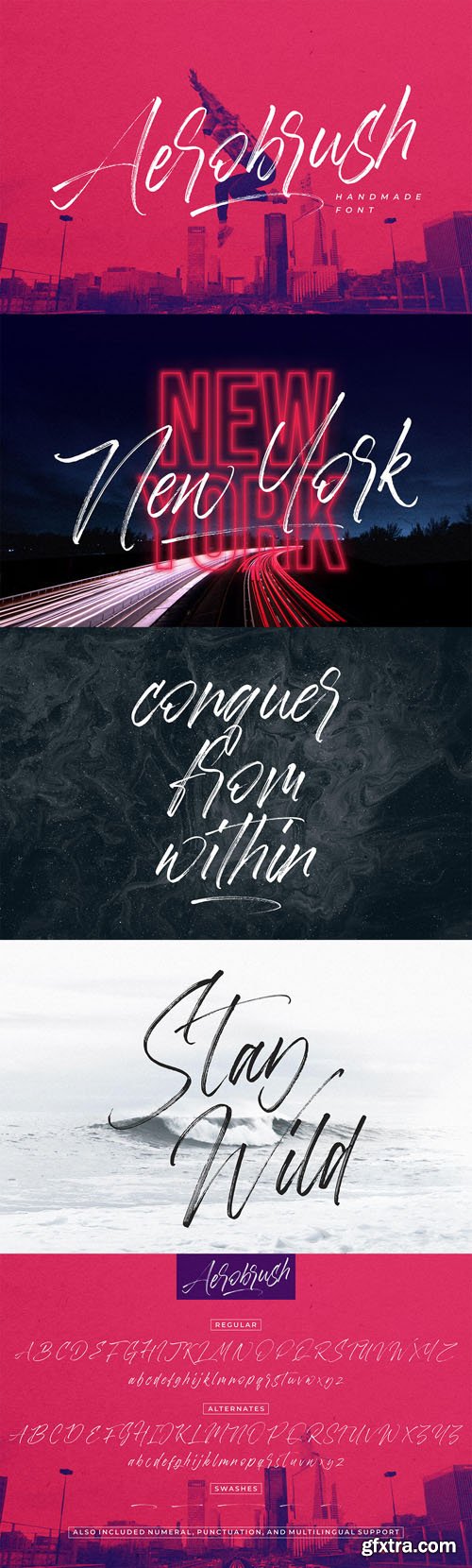 Aerobrush Handmade Font