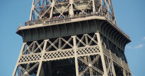 Closeup Of The Eiffel Tower In Paris France 2