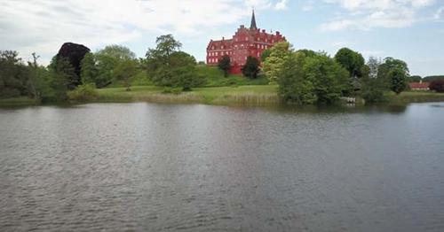 Denmark, Langeland, Tranekaer, Tranekaer Slot Castle, Oldest Inhabited Building