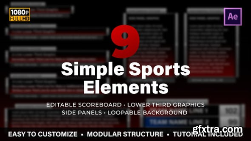 VideoHive Simple Sports Elements Kit 24813523