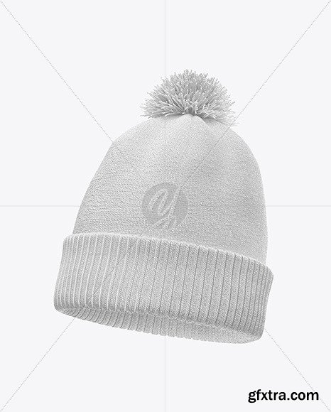 Winter Hat Mockup - Half Side View 50068