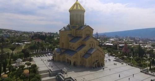 Sameba Cathedral in Tbilisi, Largest Religious Building, Historical Attraction