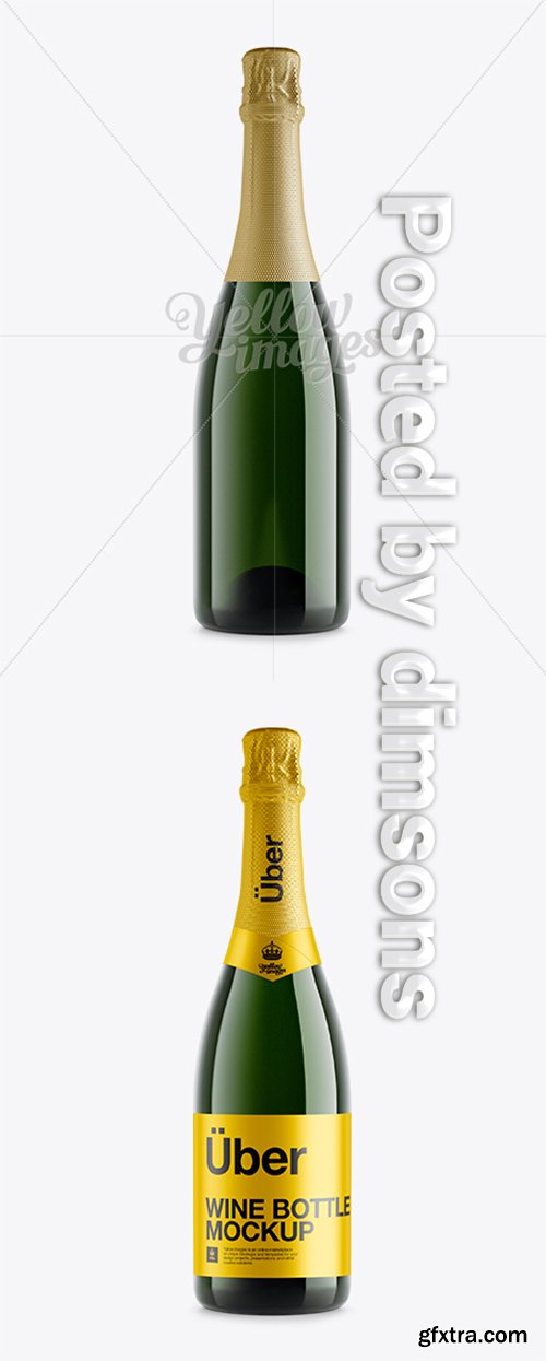 Champagne Bottle Mockup 10746