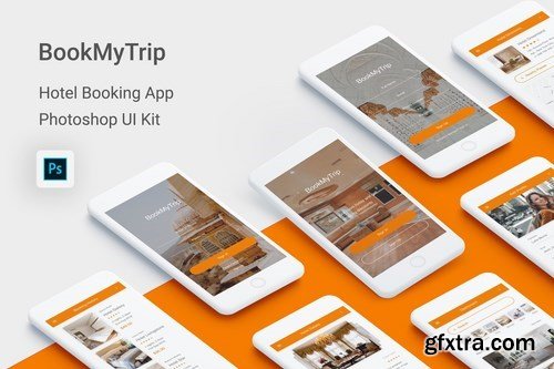 BookMyTrip - Hotel Booking UI Kit for Photoshop