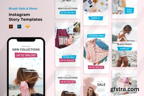 Instagram Story Template Sale Store Shop