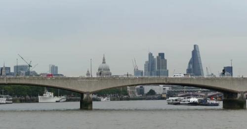 London City - Waterloo Bridge and St.Paul's Cathedral