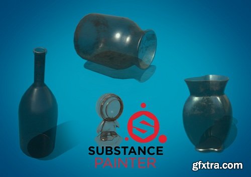 Substance Painter - Creating PBR smart glass material and its appliances onto objects