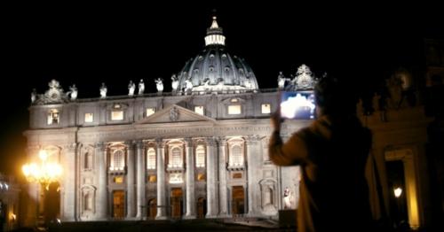 Woman Using Tablet PC To Capture St. Peters
