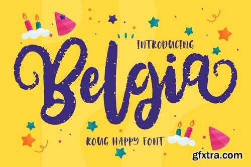 Belgia Decorative Happy Font