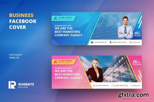 Business R1 Facebook Cover Template