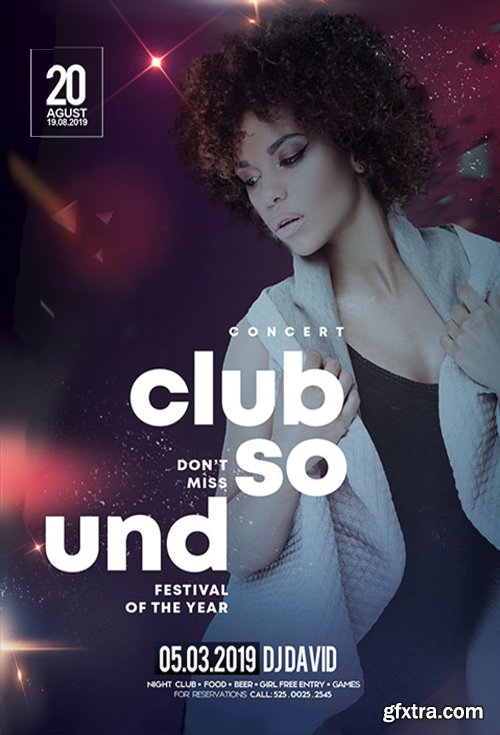Club Vibe PSD Flyer Template