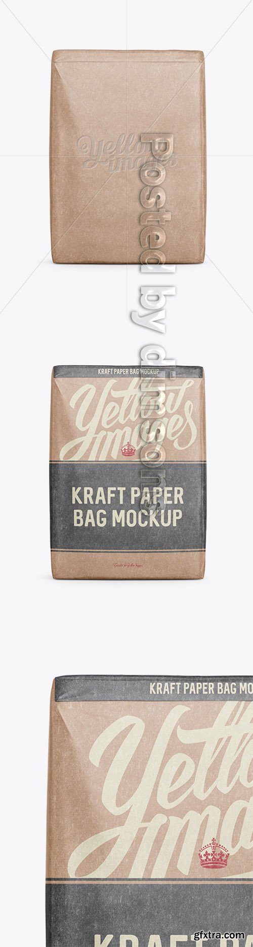 Kraft Paper Bag Mockup - Front View 15978