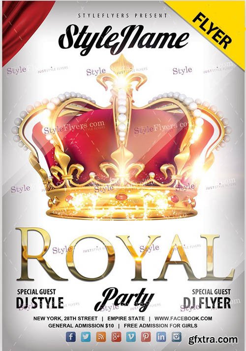 Royal party V1810 2019 PSD Flyer Template
