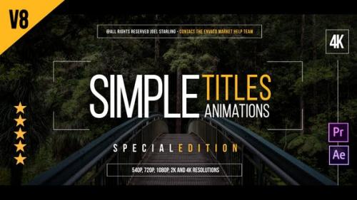 Videohive - 45 Gold Simple Titles (Special Edition) V.8 - 17220020