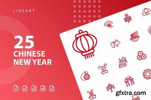 Chinese New Year Icons Bundle