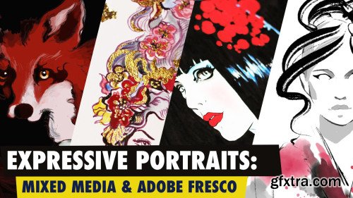 Expressive Portraits: Mixed Media & Adobe Fresco