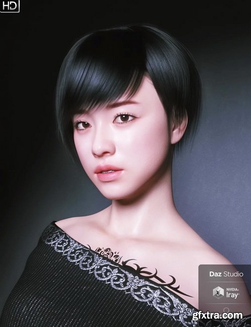 Daz3D - Saya HD Character And Hair for Genesis 8 Female