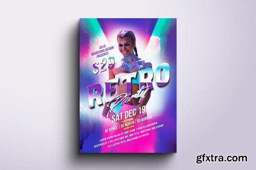 Retro Party Poster & Flyer