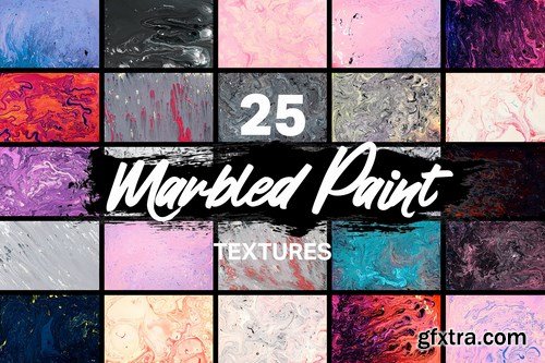 25 Real Marbled Paint Textures
