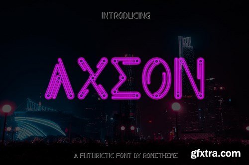Axeon - Futuristic Typeface