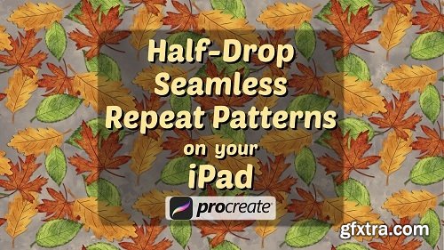 Half-Drop Seamless Repeat Designs in Procreate! Pixel Perfect with NO Guess Work!
