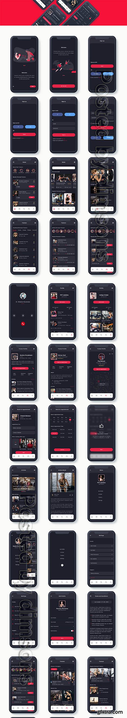 Badi - Find a Personal Trainers App UI Kit