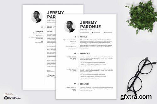 Jeremy Paronue - Resume Template