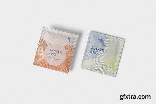 Salt OR Sugar Bag Mockup - Square Shaped