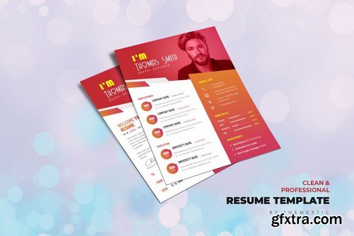 Creative Resume, vCard, CV & Portfolio Template
