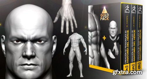 CG Makers - 3D Character Creation - Gold Pack - Vol: 4+5+6