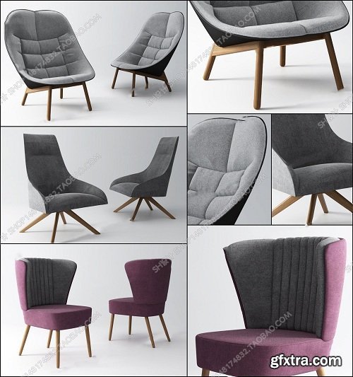 Leisure chair 3d models