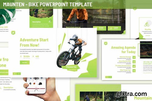 Maunten - Bike Powerpoint Template