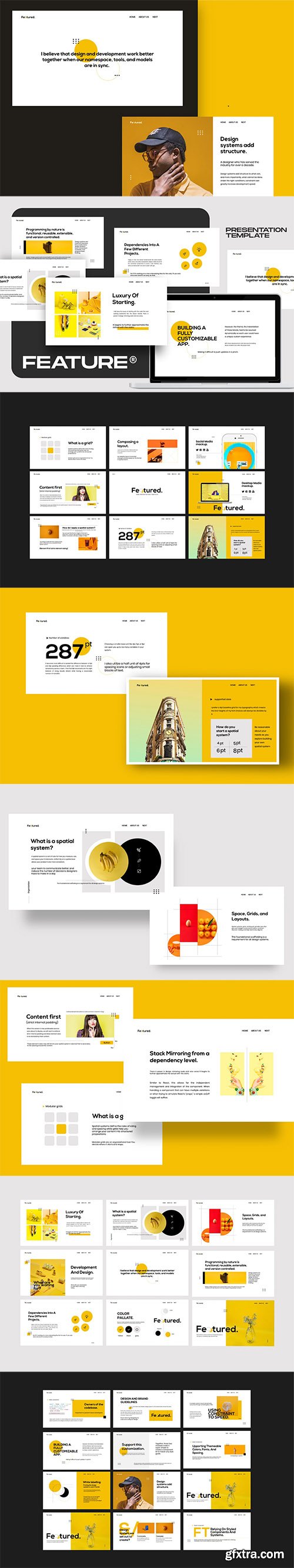 Feature - Brand Guidline Business PowerPoint, Keynote and Google Slides Templates
