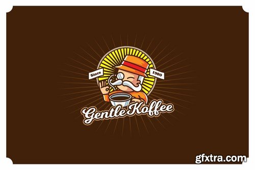 Gentle Koffee - Mascot & Esport Logo