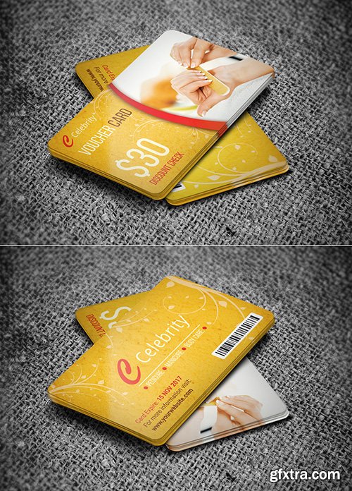 Health and Beauty Voucher Card Layout 1 142621247