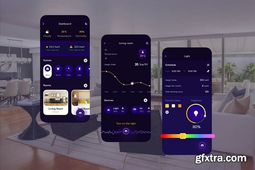 Smart Home App UI Kit - TG